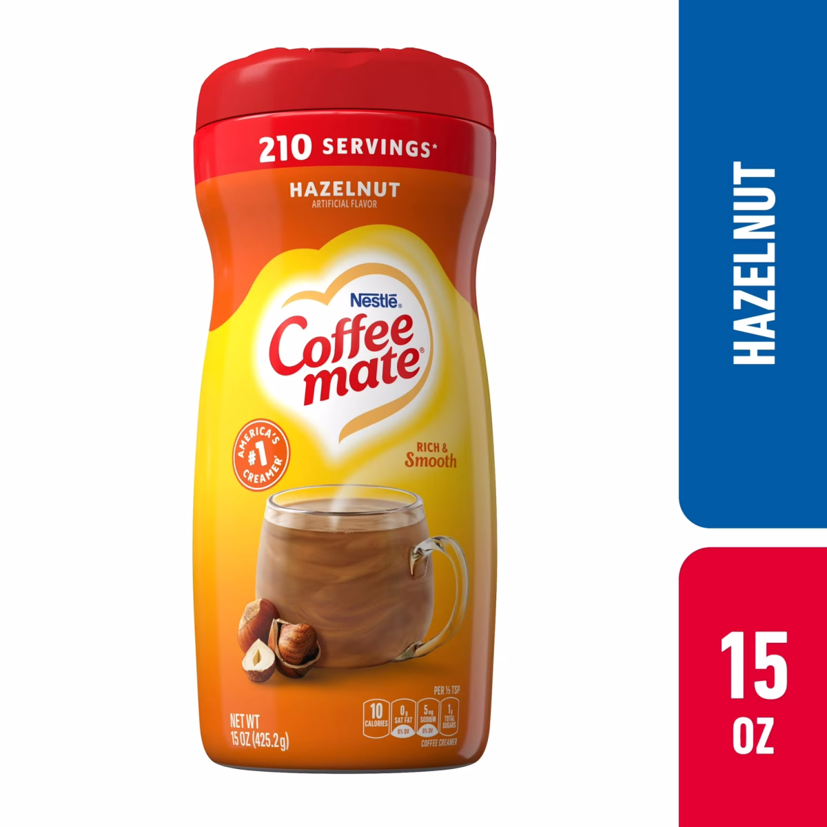 Coffee mate Hazelnut Powder Coffee Creamer, 15 oz
