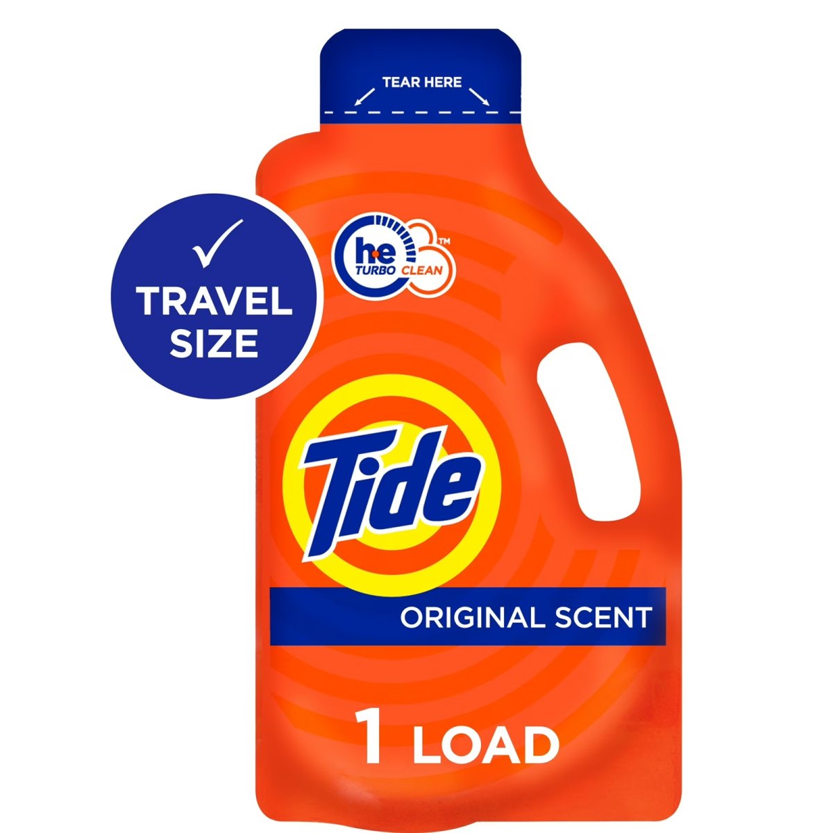 Tide Ultra Concentrated Laundry Detergent and Washing Soap, Travel Size, 1.31 fl oz