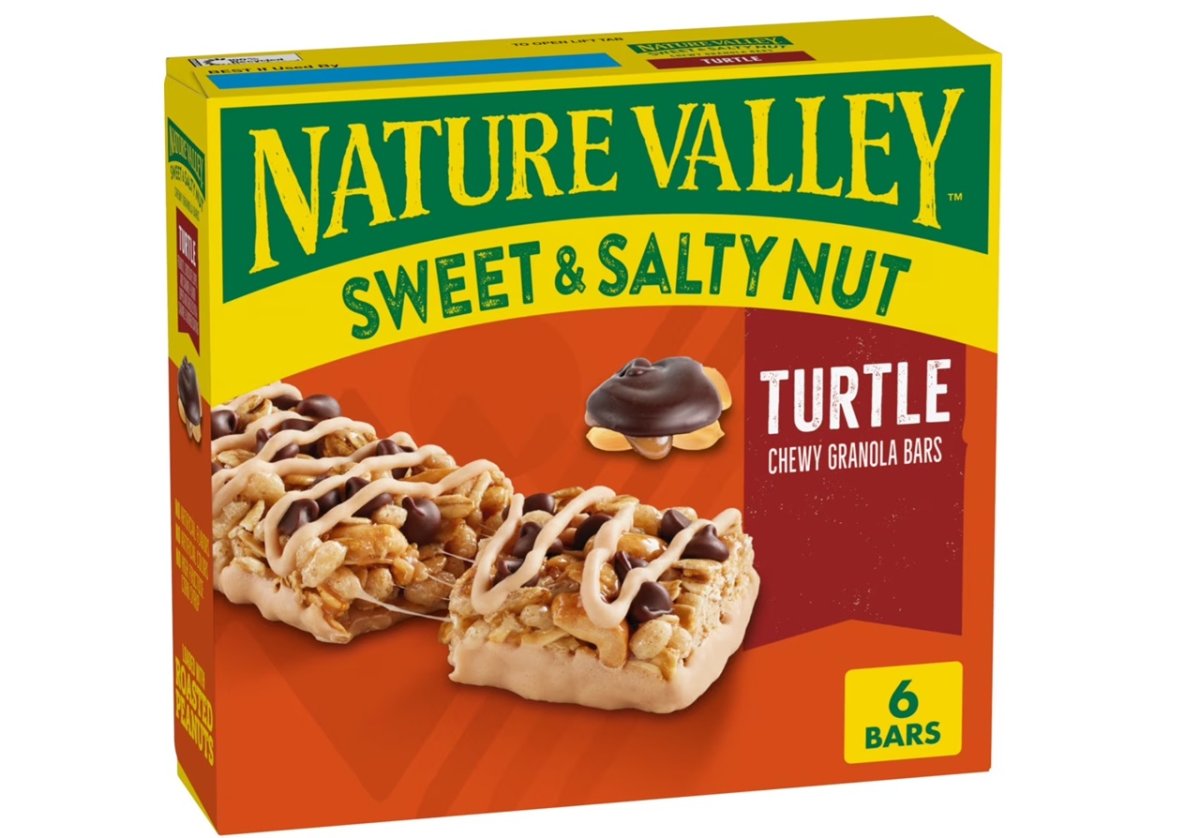 Nature Valley Sweet Granola and Salty Nut Bars, Turtle, 6 Bars, 7.2 oz