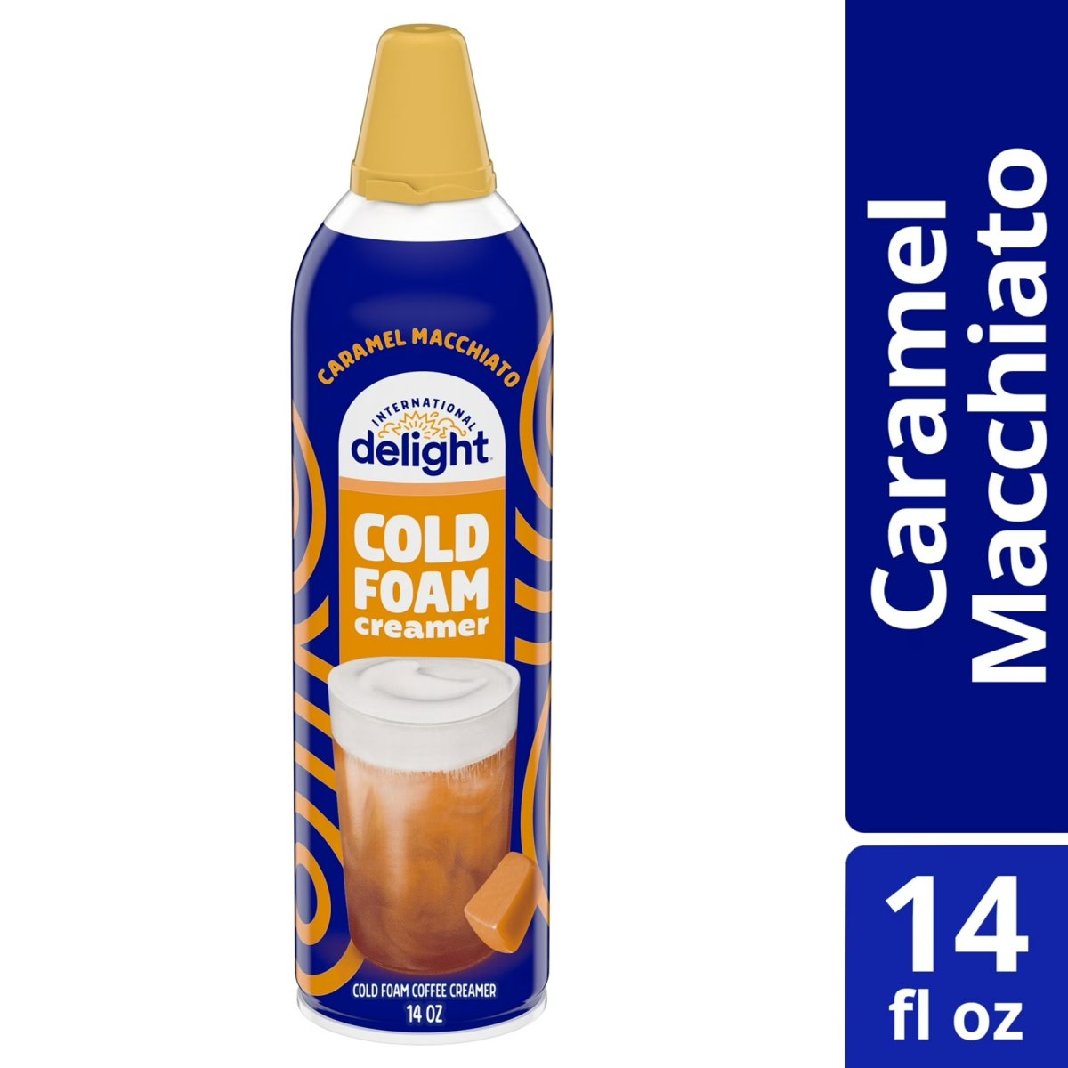 International Delight Caramel Macchiato Cold Foam for Coffee, 14 oz Can