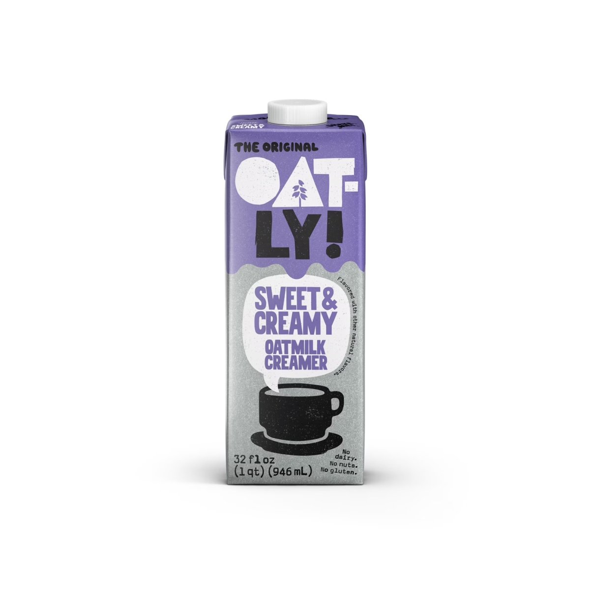 Oatly Sweet & Creamy Oat Creamer, Dairy-Free Coffee Creamer, 32 fl oz Refrigerated Box