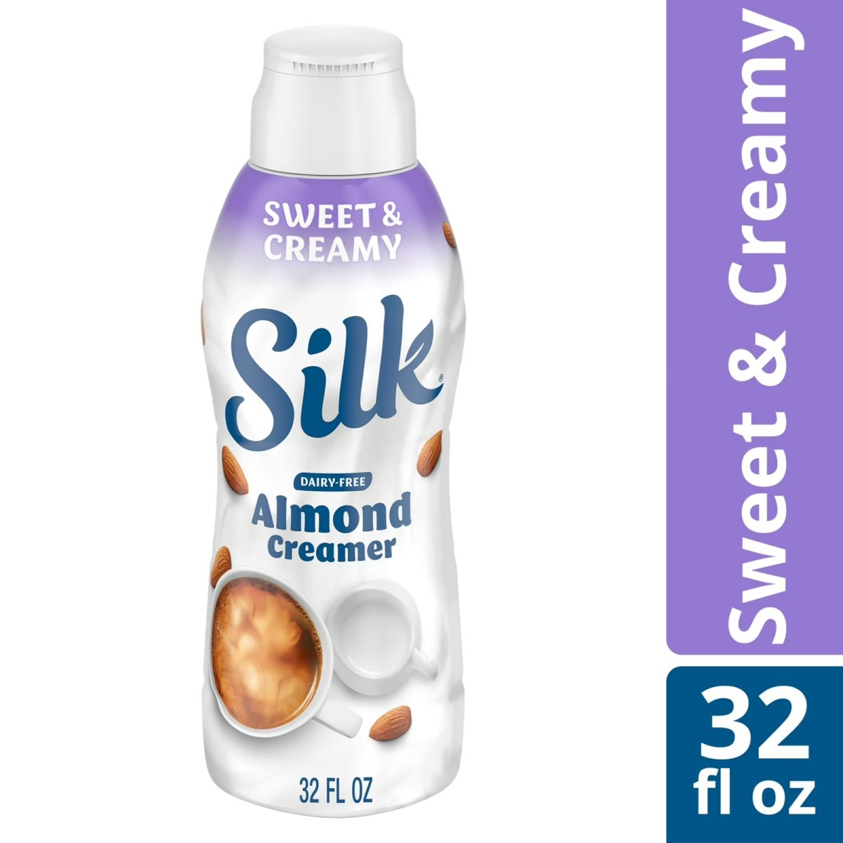 Silk Dairy-Free, Gluten-Free, Sweet and Creamy Almond Cream, 32 fl oz Box