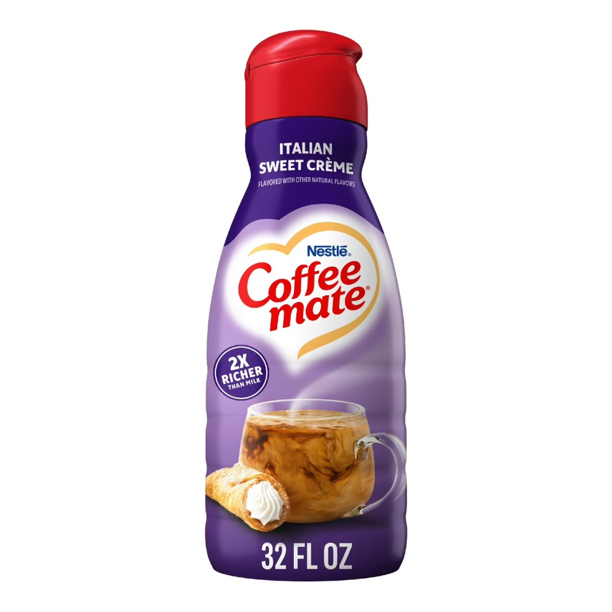 Coffee mate Italian Sweet Cream Gluten Free Liquid Coffee Creamer, 32 fl oz