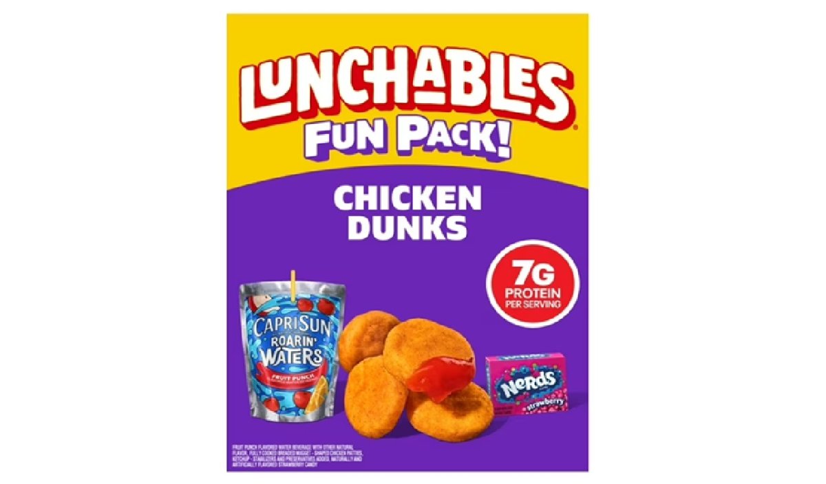 Lunchables Chicken Bites with Capri Sun Roarin' Waters Fruit Punch and Nerds Fun Pack, 3.8 oz and 6 fl oz Pack