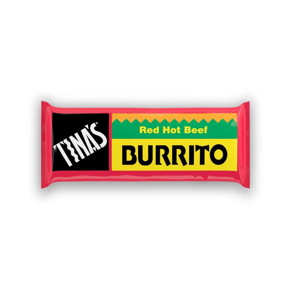 Tina's Spicy Red Beef Burrito, 4oz, Packaged Burrito, 1 Unit (Frozen), Plastic Film