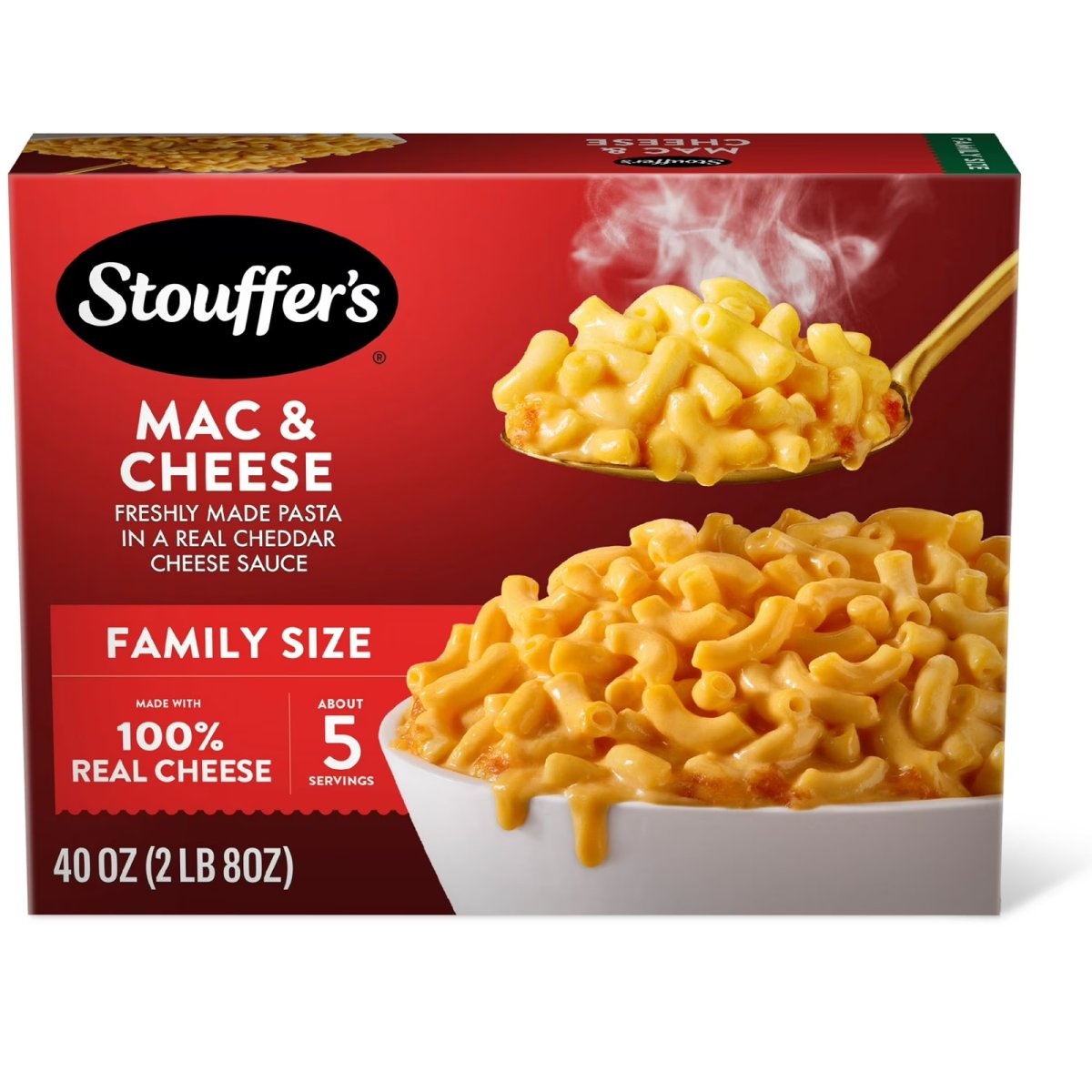 Stouffer's Macaroni and Cheese Meal, Family Size Mac and Cheese Dinner, 40 oz (Frozen)
