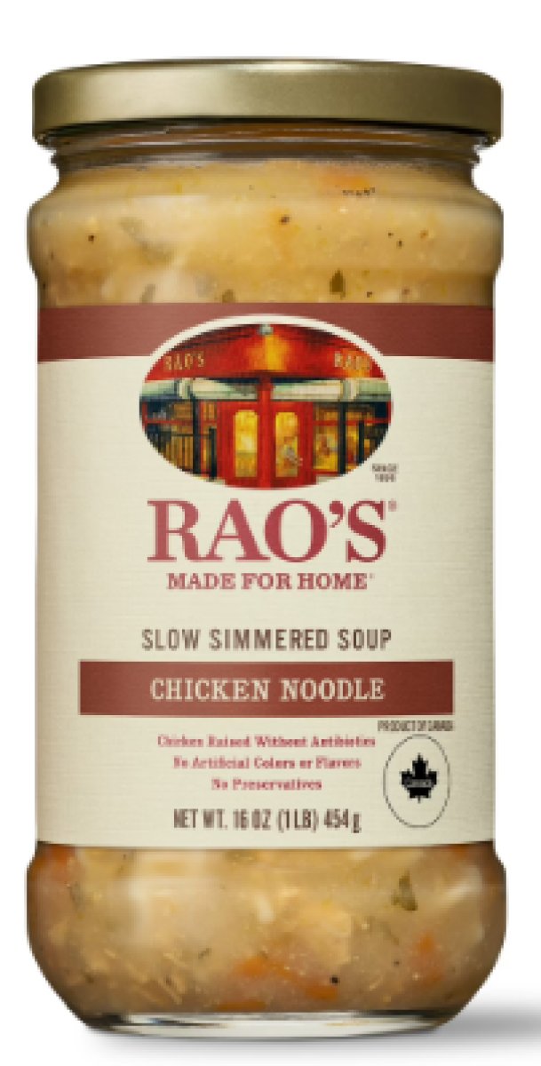 Rao's Homemade Chicken Noodle Soup, Ready to Eat Quick Chicken Soup, No Preservatives, 16 oz