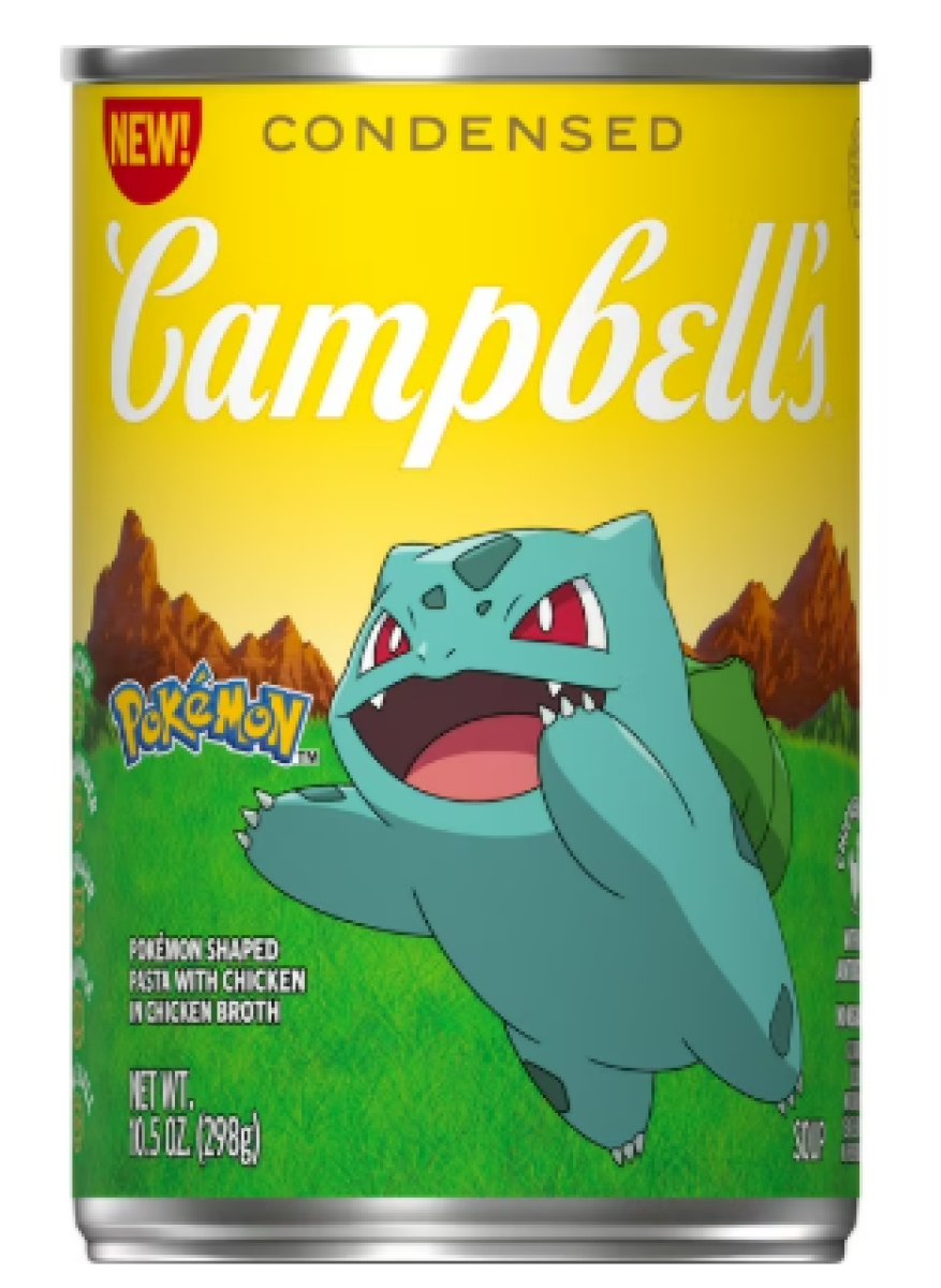 Campbell's Condensed Soup for Kids, Pokémon Shaped Pasta and Chicken in Chicken Broth, 10.5 oz Can