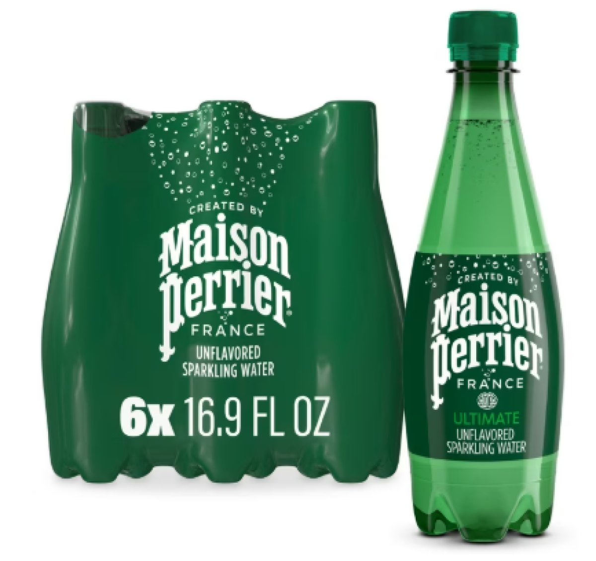 Maison Perrier Ultimate Sparkling Water 16.9 fl oz, 6 Bottle Pack