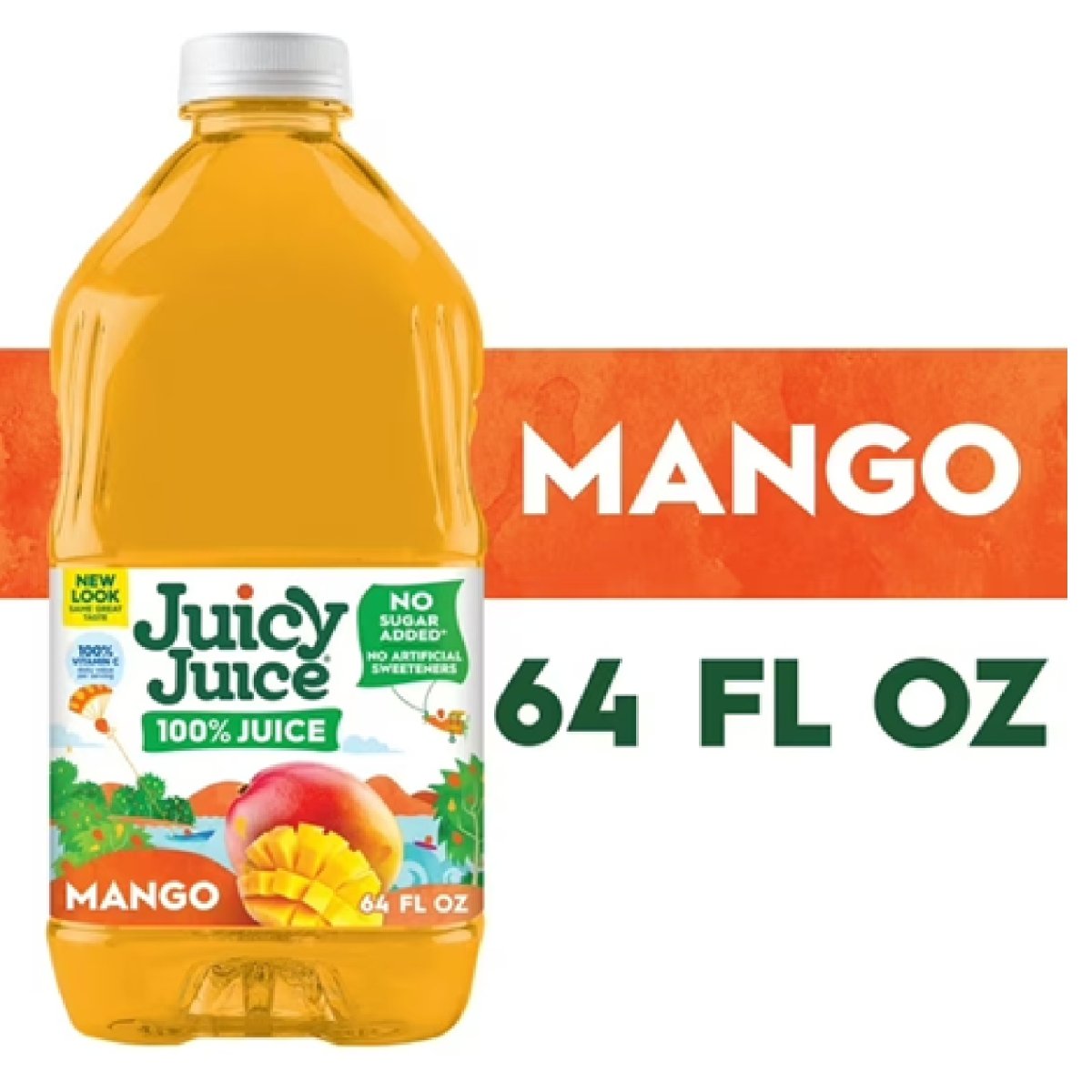 Juicy Juice 100% Juice, Mango, 64 fl oz Bottle