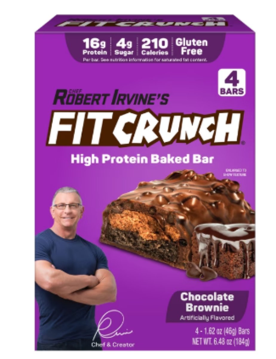 FITCRUNCH Chocolate Brownie Protein Bar 16 Gg, 4 Units