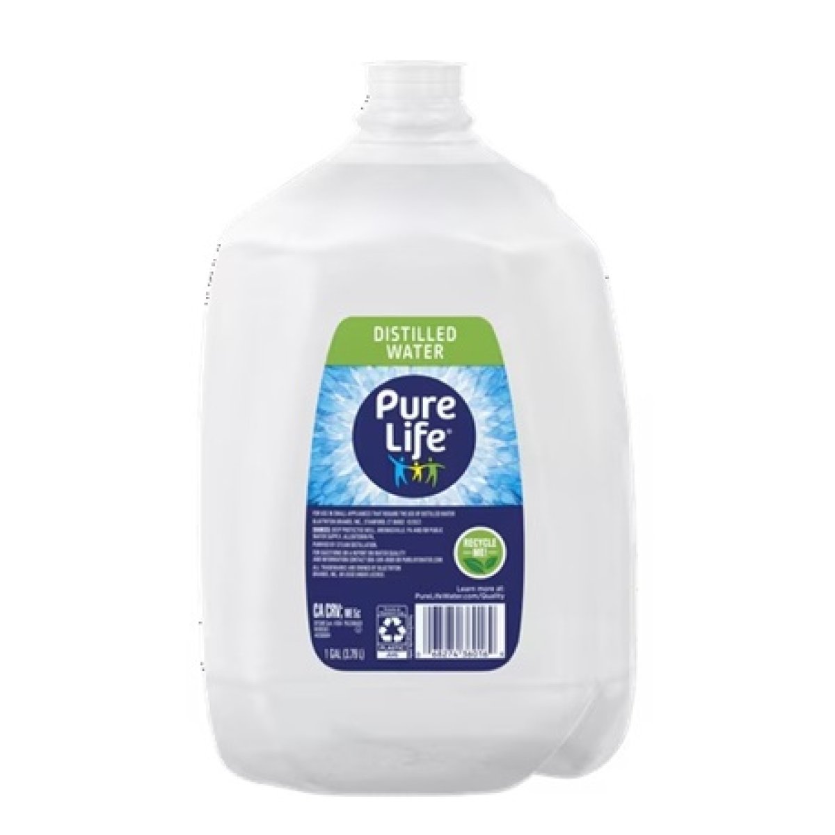 Pure Life Distilled Water, 1 gal, Single Plastic Jug