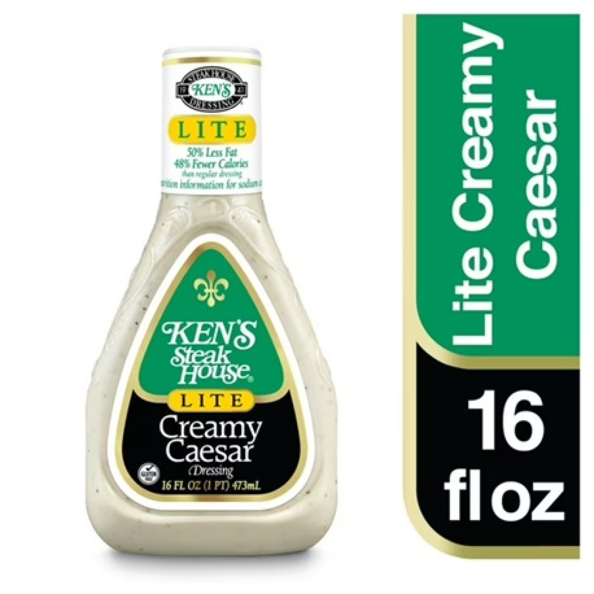 Ken's Steak House Lite Creamy Caesar Salad Dressing 16 fl oz
