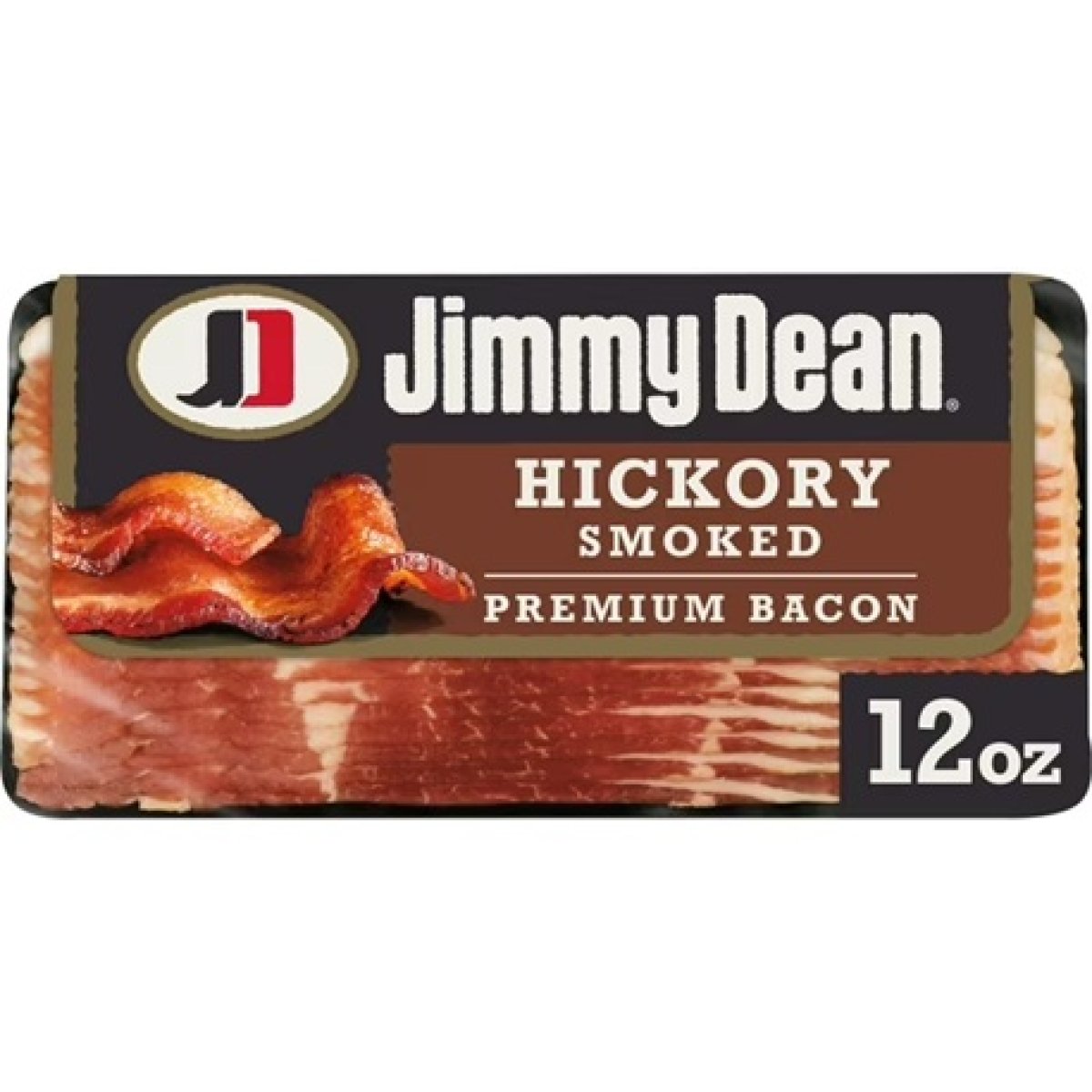 Jimmy Dean Premium Chilled Smoked Walnut Bacon, 12 oz